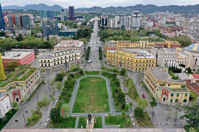 Walking Tour Historic Jewels in Tirana - Enver Hoxha Pyramid: 190 steps to a different perspective